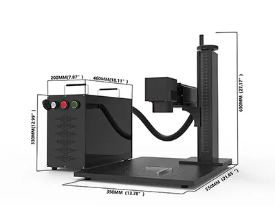 Máquina de Marcação a Laser de Fibra Dividida